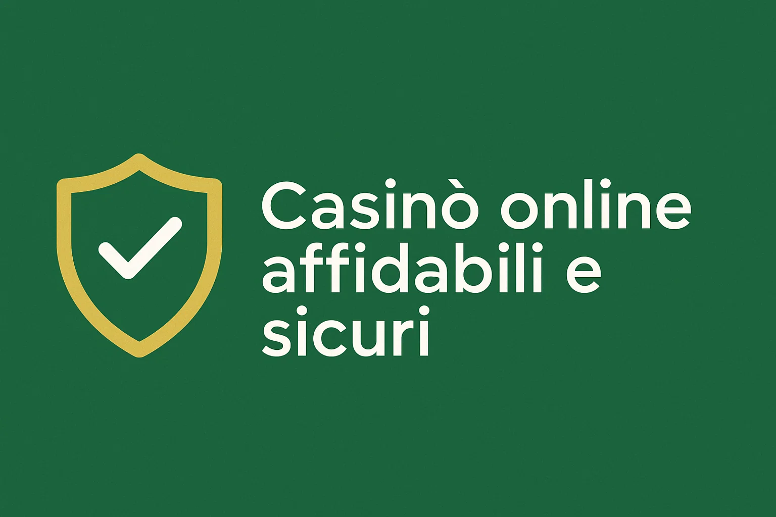 Casinò online affidabili e sicuri